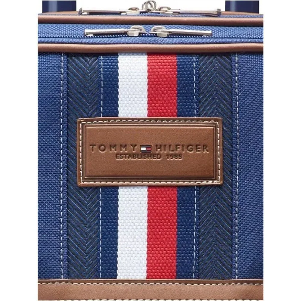 Tommy Hilfiger Luggage suitcase Logan Large Check-in Softside Spinner blue